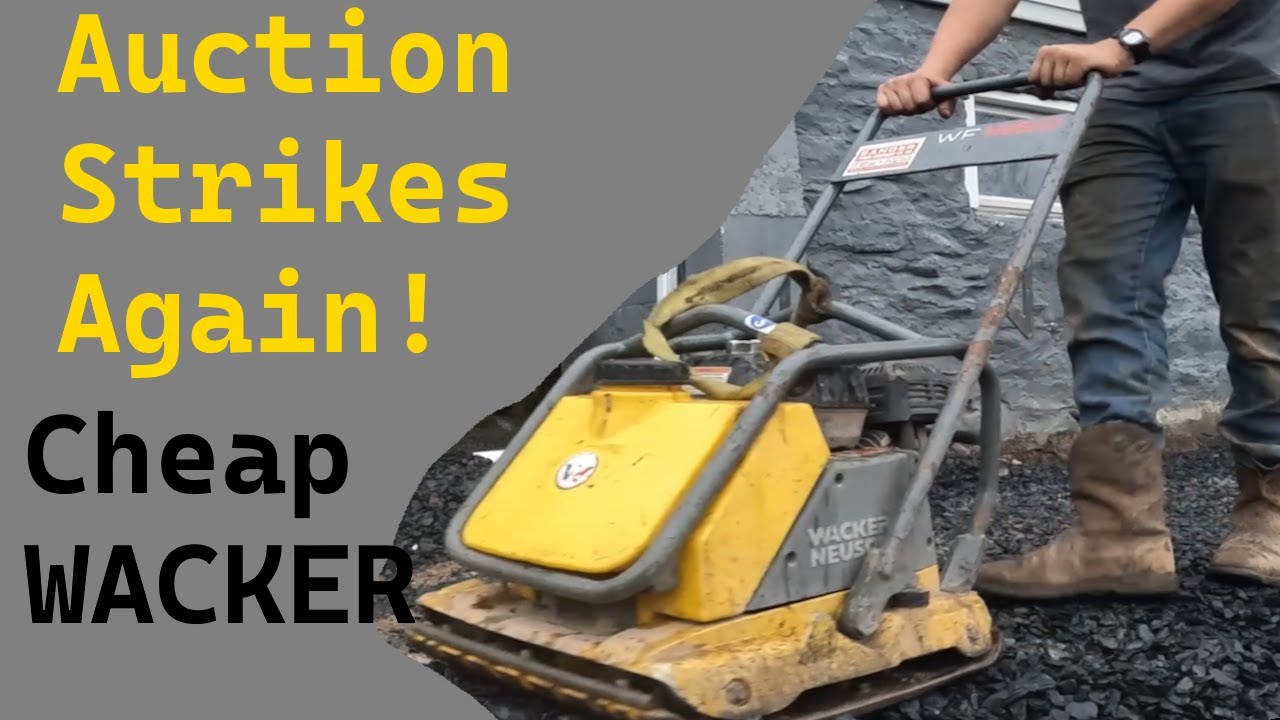 Fixing a cheap auction Wacker plate compactor