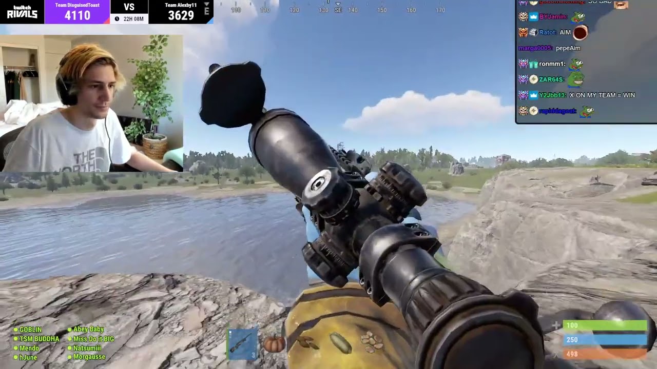 xQc plays Rust Twitch Rivals (1/2) | April 16, 2022