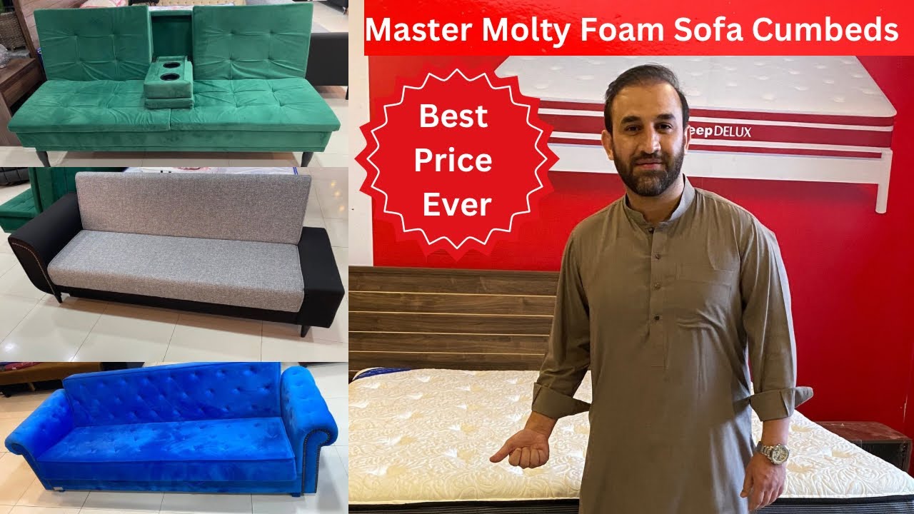 Master Molty Foam Sofa Cumbeds : The ultimate Dual Purpose Furniture 2in1.