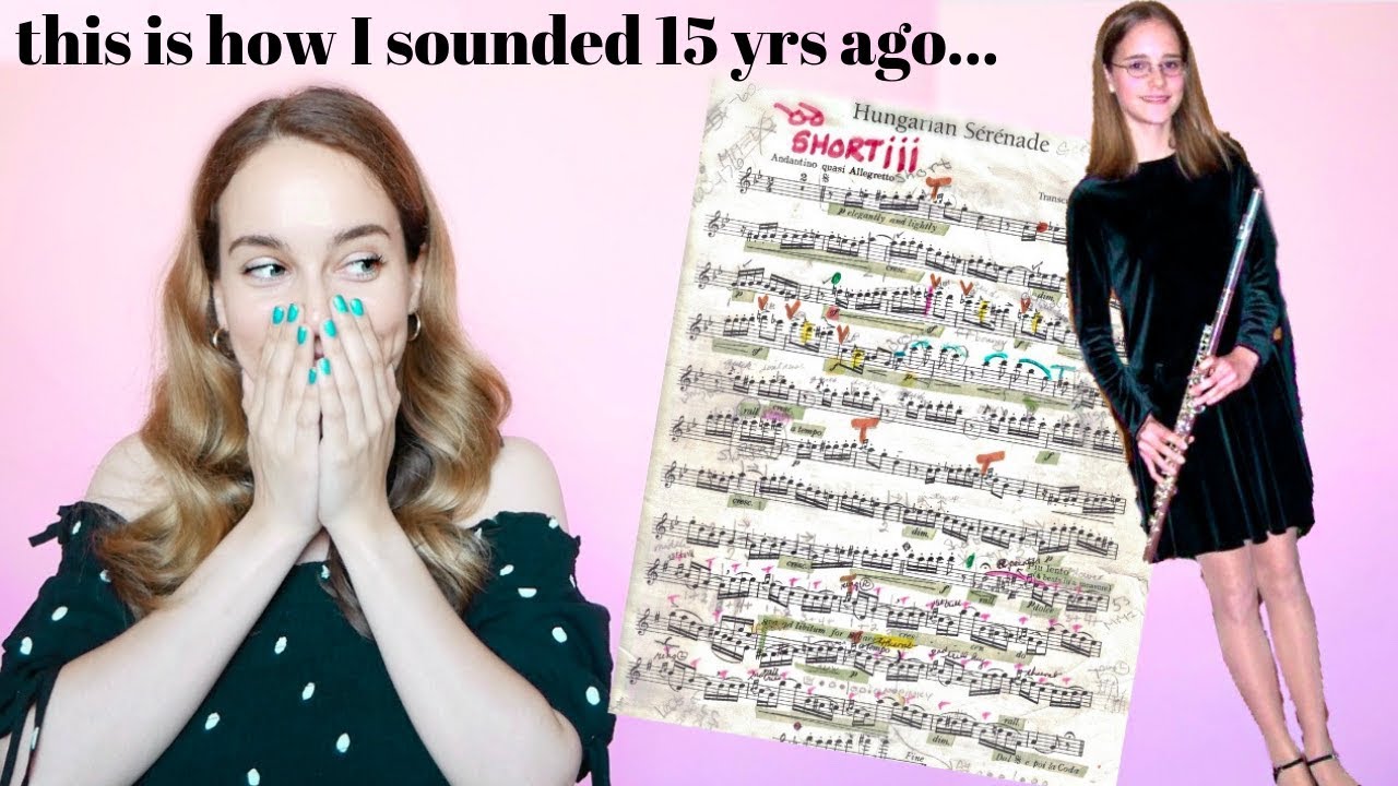 watching a video of my 1st performance! 15 yrs ago vs now | #flutelyfe w/ @katieflute