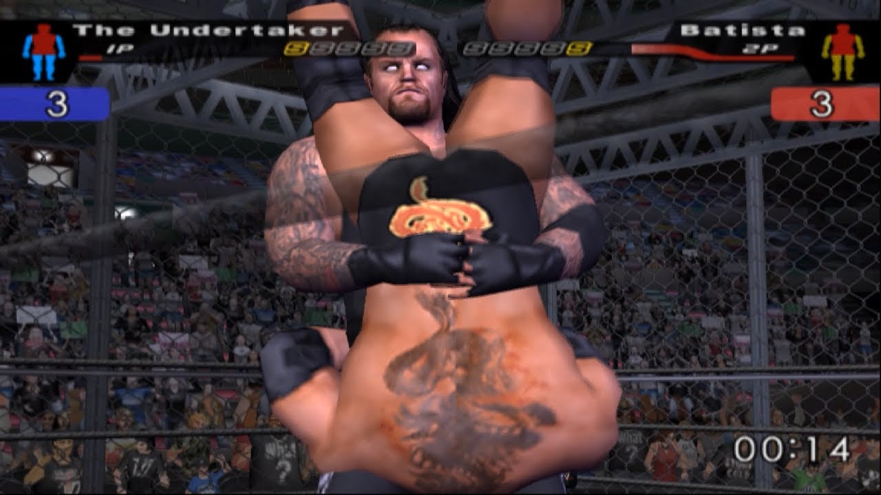 The Undertaker (Deadman) vs Batista + New Hacked Entrance | HCTP Mod