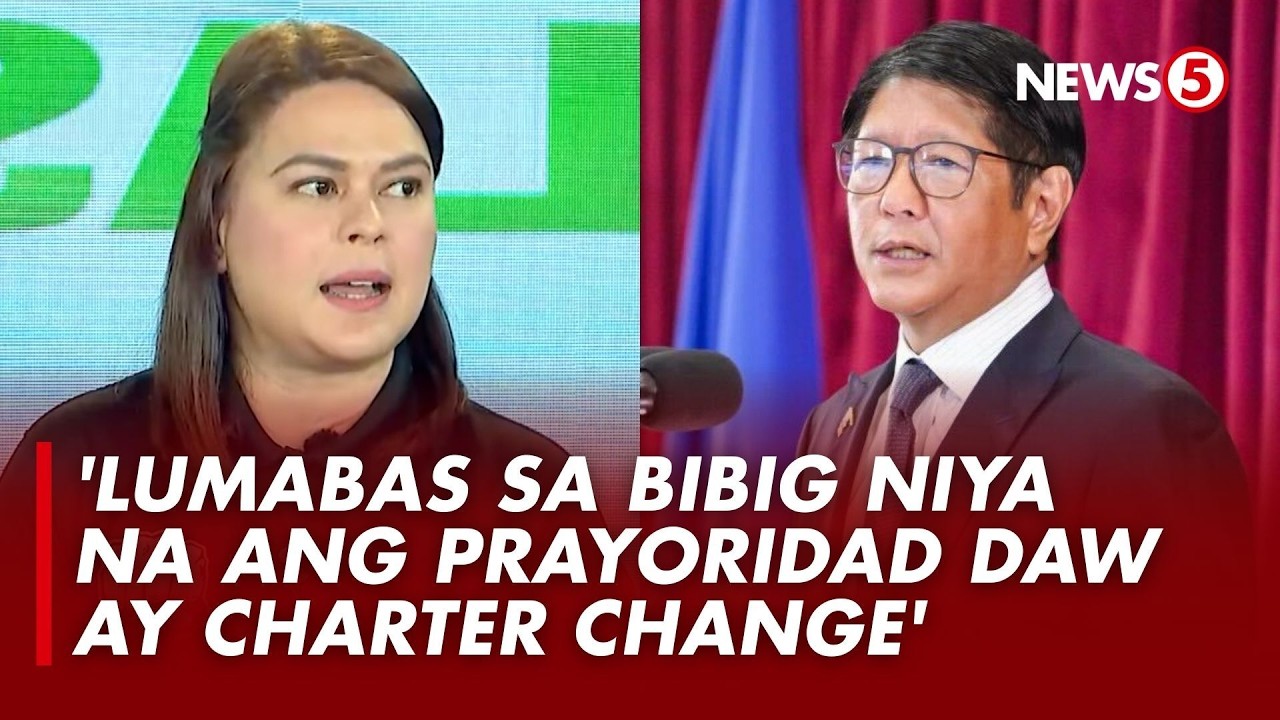 VP Sara, iginiit na plano na noon ni PBBM ang Charter Change