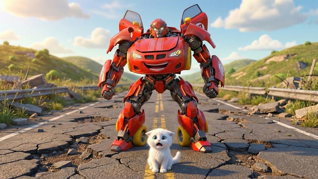 McQueen Mech vs Megatron Warrior Robot Dog 😱 A Terrifying Battle | Lightning McQueen Funny Animation