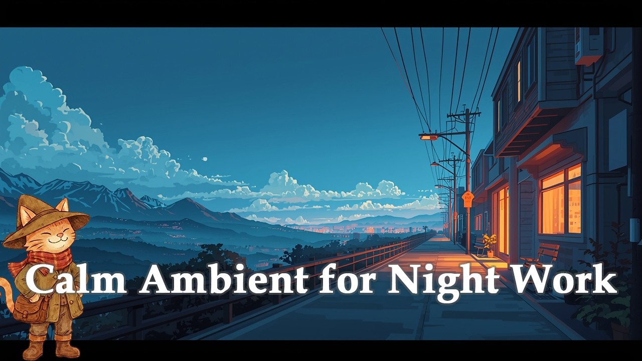 Calm Ambient Chill BGM | for Night Work
