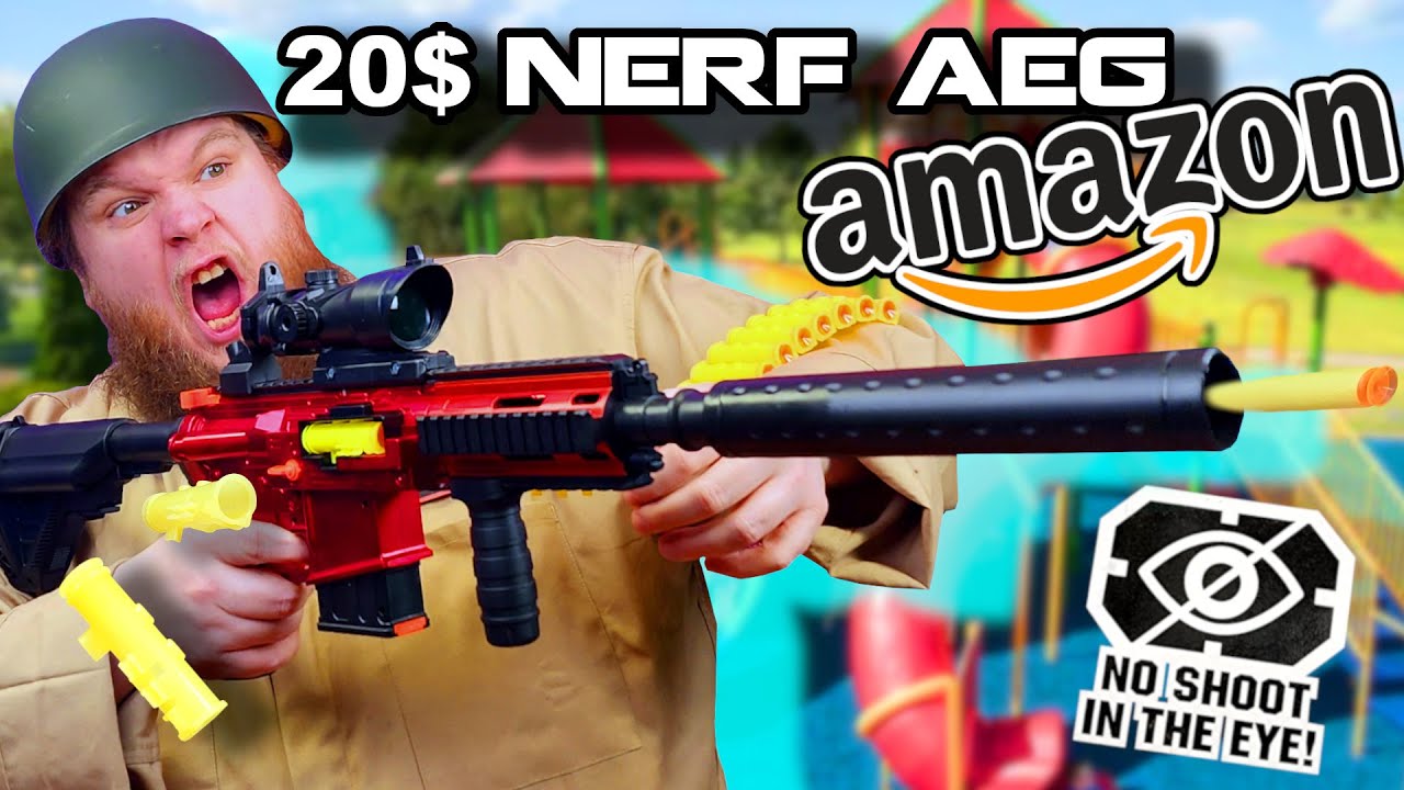 NERF Dumpster Diving - Amazon $20 M416 Belt Fed AEB