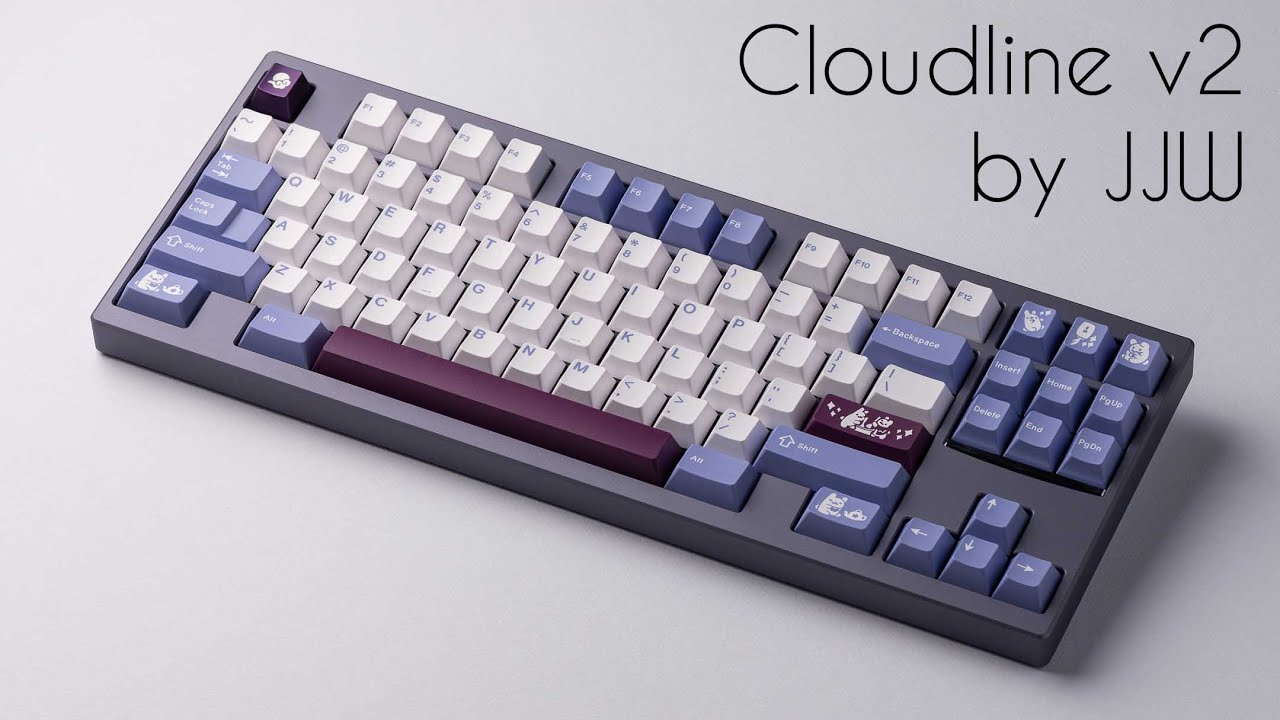 JJW Cloudline v2 + PP Plate + HMX Cloud + GMK Tuzi = Keyboard Typing Test