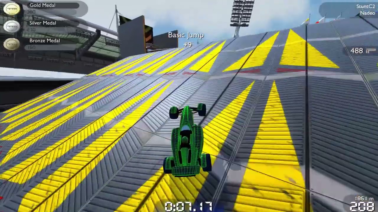 Trackmania United Forever - All Nadeo Medals on Blue Stunt Tracks