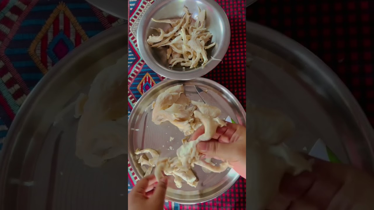 Mushroom | How To Clean Oyster Mushroom #shorts  #youtubeshorts