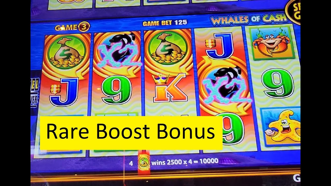 Giant Win on a Hot Machine!! Whales of Cash Wonder 4 Boost