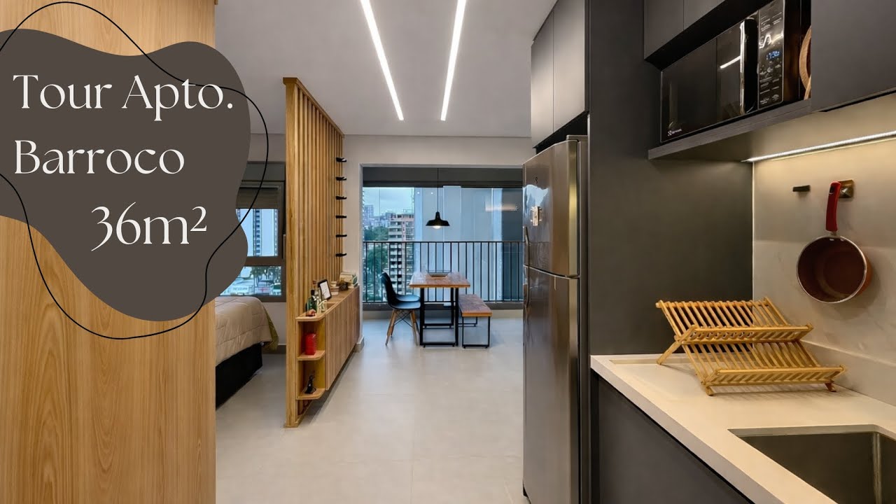 apartamento de 36m² no brooklin - apto. barroco