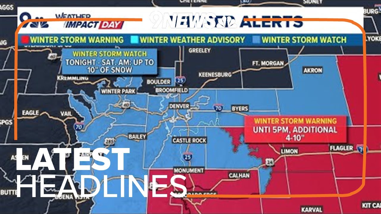 Latest Headlines | Denver metro area school districts closing ahead of winter storm