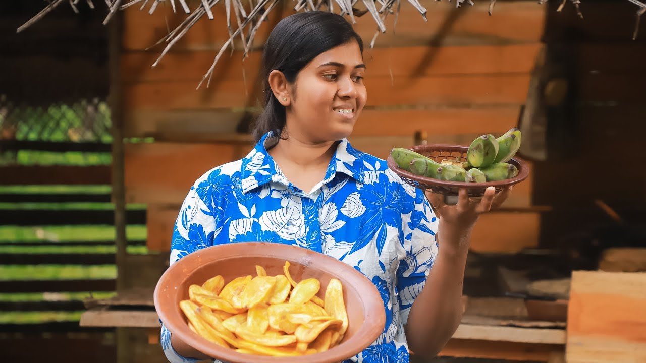 How to Make Crispy Raw Banana Chips at Home | Sri Lankan Style