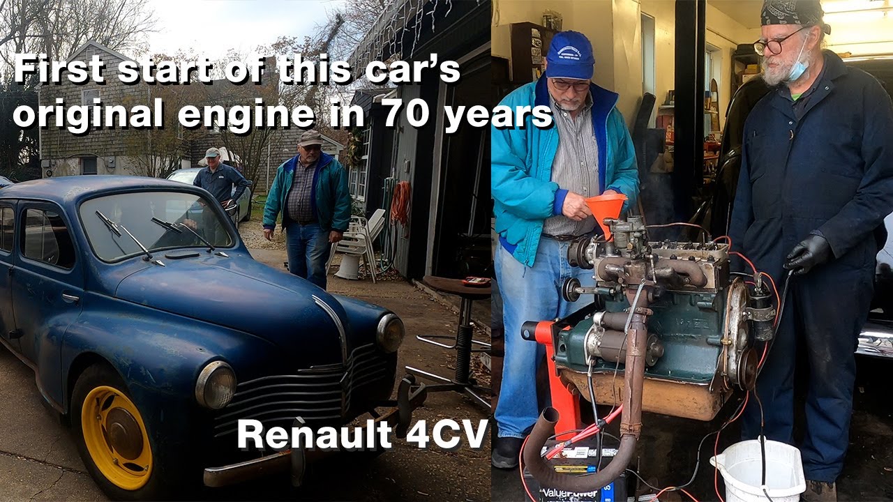 Renault 4CV Original Engine: First start in ~70 years