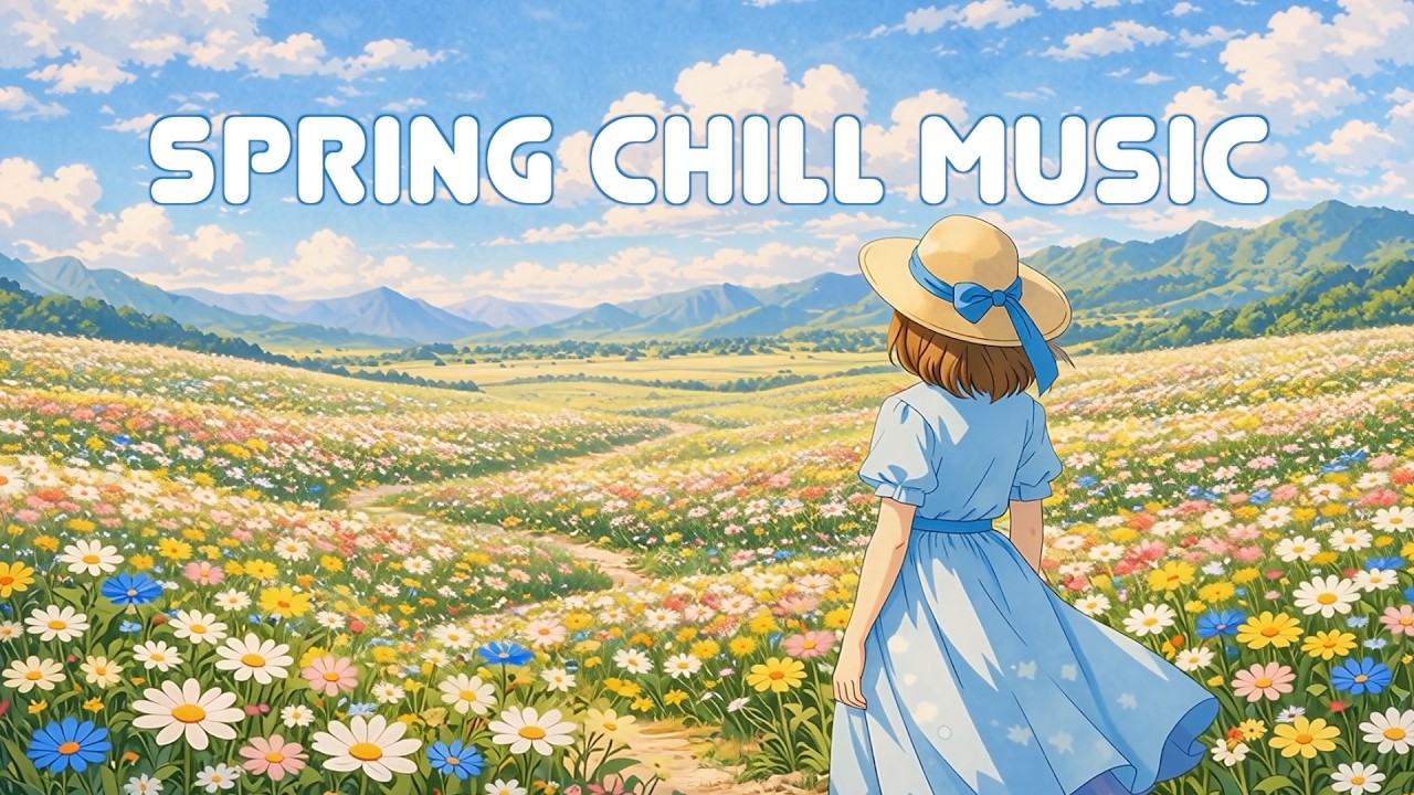 Flower Meadow 🌼 Calm Spring Lo-Fi Mix | Lo-Fi Radio No Copyright / Free to Use