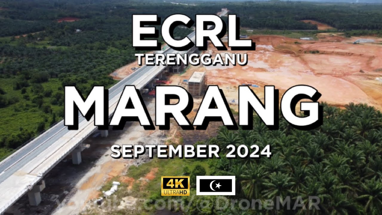 ECRL Terengganu - MARANG (Stesen Kuala Terengganu) 4K Drone September 2024