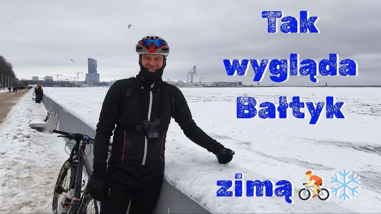 Tak wygląda Bałtyk zimą 🚴‍❄️