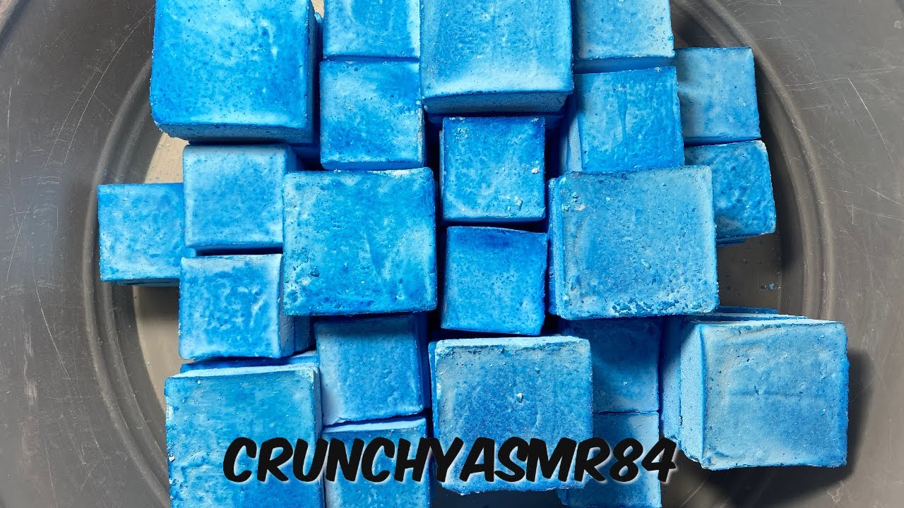 Blue Gym Chalk Crush | Sleep Aid | Oddly Satisfying | ASMR