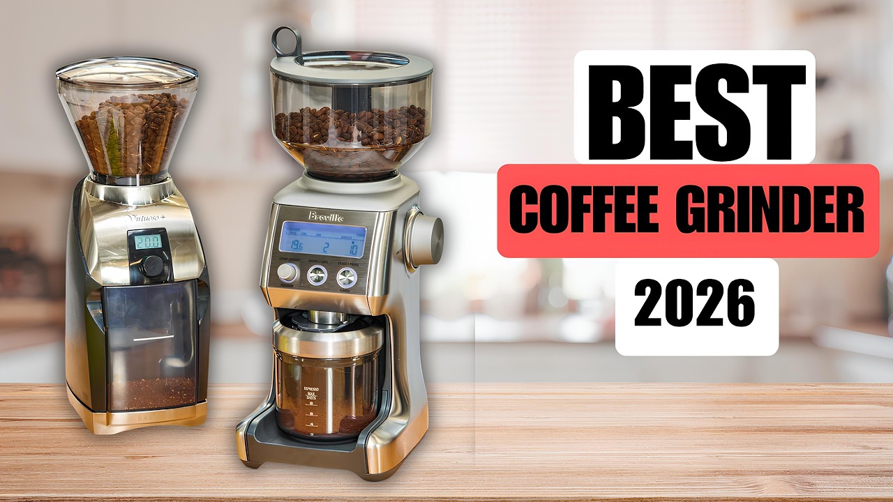 Top 5 Best Coffee Grinders 2026 for espresso, pour over, french press & home baristas.