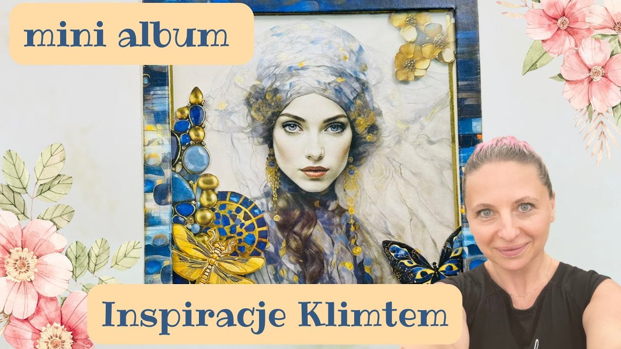 Mini album z kolekcji Inspiracje Klimtem, Zaklinaczki Fotek, prezentacja 
