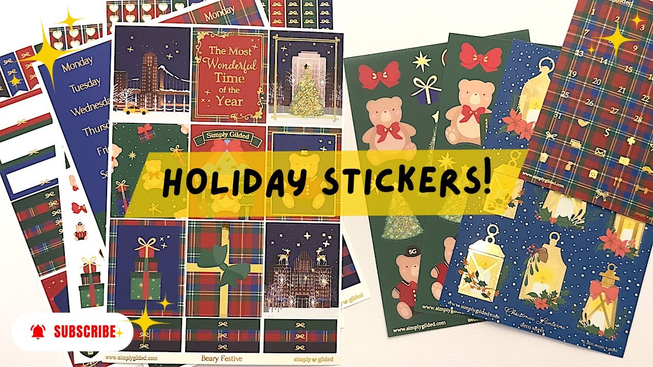 TCMC and Simply Gilded Stickers! | stickers and subscription