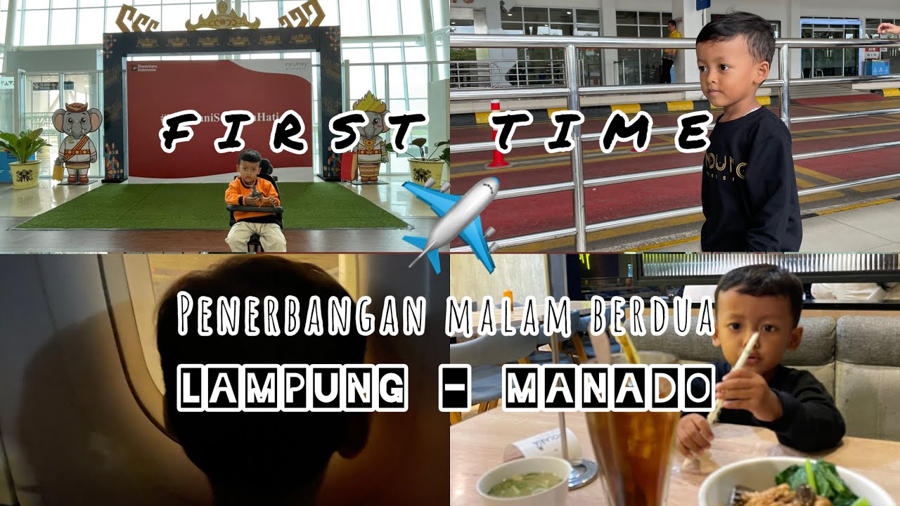 Nia Vlog - Penerbangan Malam dari Lampung ke Manado | Kampung Halaman ke Perantauan