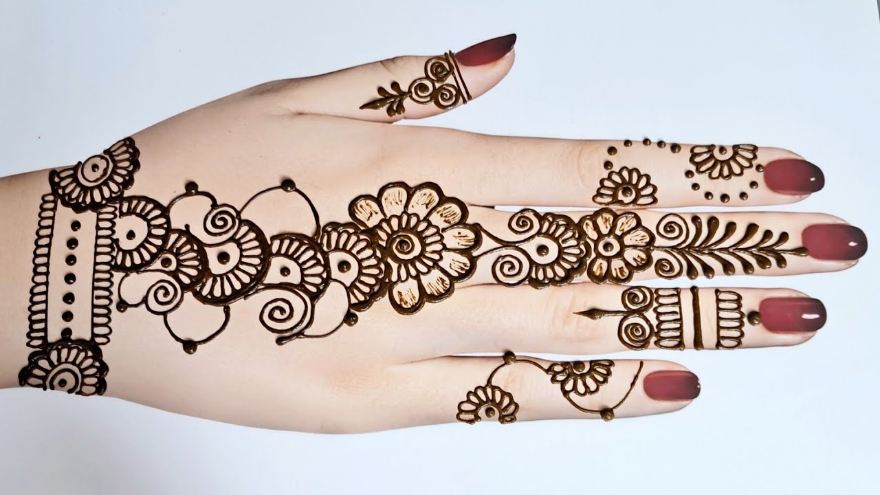 Beautiful Backhand Mehandi Ki Design | Mehndi #simplemehendi #Mehandi #latestmehndi 