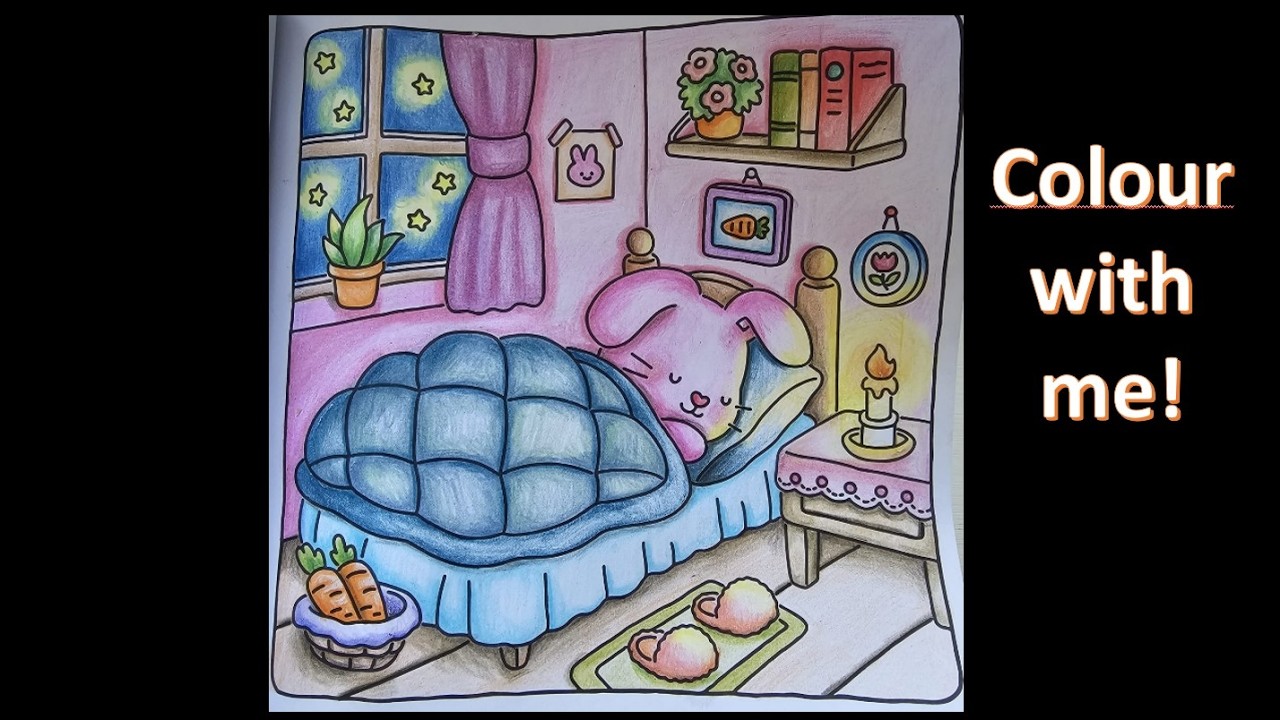 Fuzzy Friends - Cosy sleep by candle light - Colour with me - Part 8