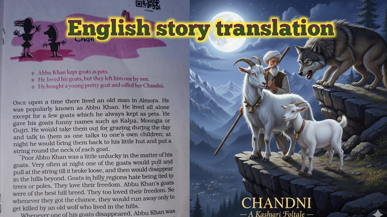 Chandni: The Fearless Goat Who Challenged the Wolf | A Tale of Freedom and Bravery#english