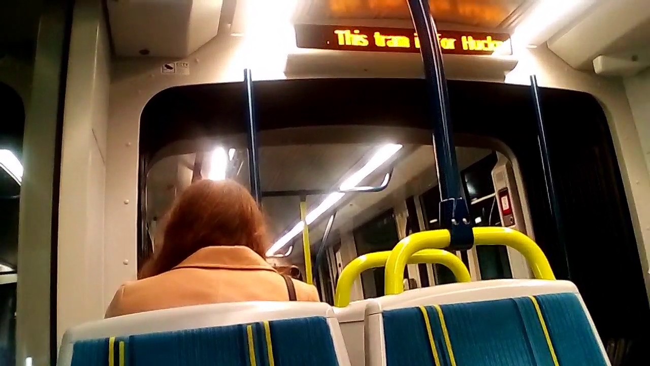 NET Tram 222 (NEW Named Tram) from Beeston Centre to Nottingham Station