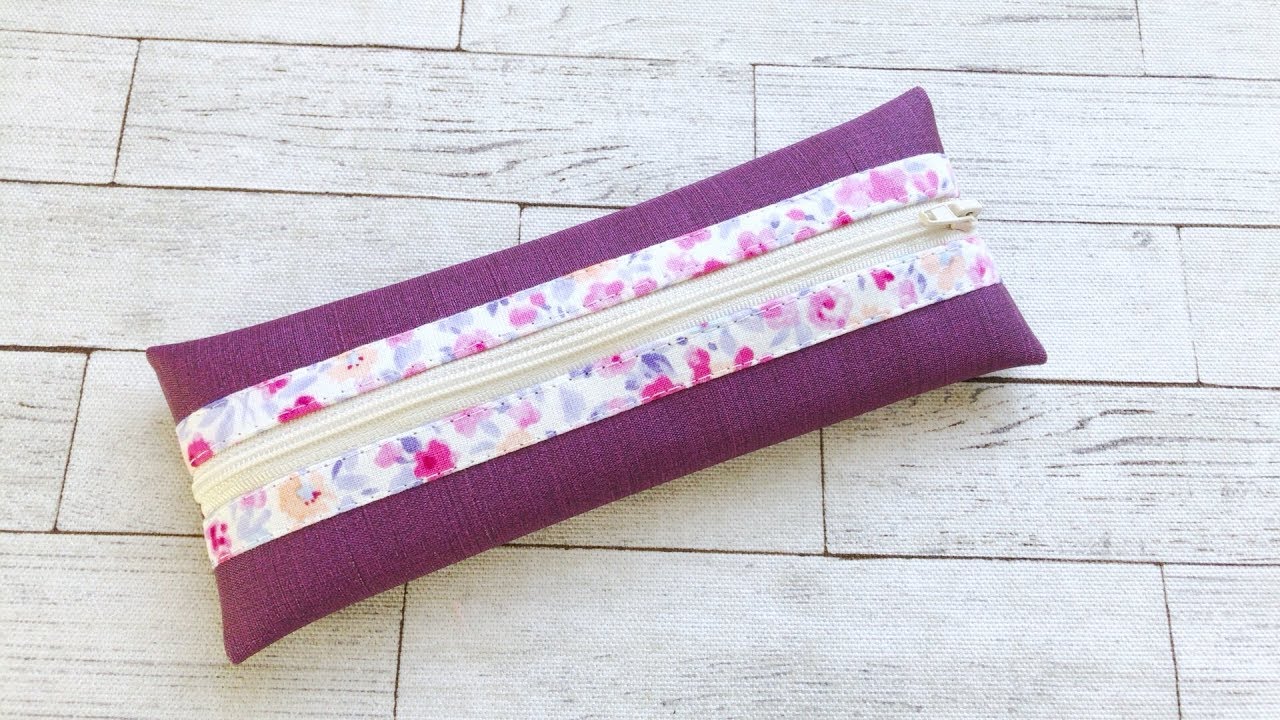 フェイクレザーのペンケース★作り方★けーことん