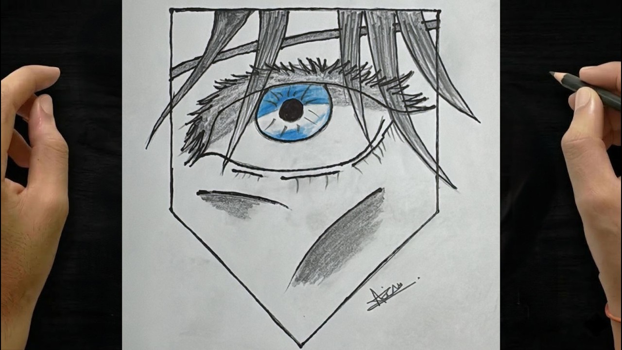 How to Draw a Realistic Anime Eye Step by Step | Easy & Beginner Friendly #AnimeEye#AnimeArt#Art