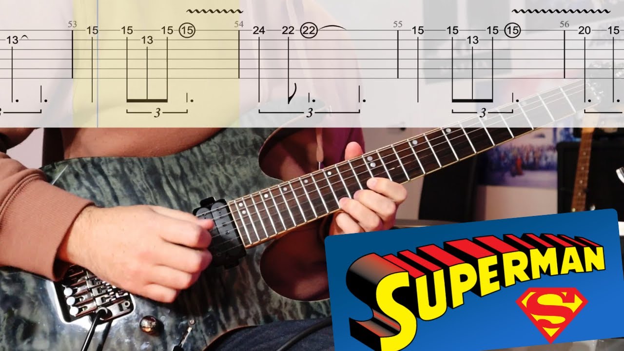 John Williams' Iconic Superman Theme on Guitar - (with Guitar Tabs)