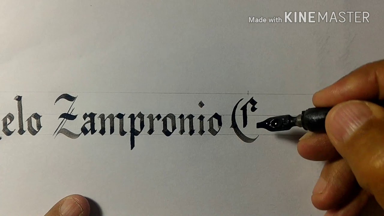 CALIGRAFIA - LETRA GÓTICA.