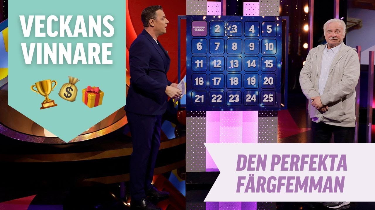 Fixar grand slam live i BIngoLottos Färgfemma!