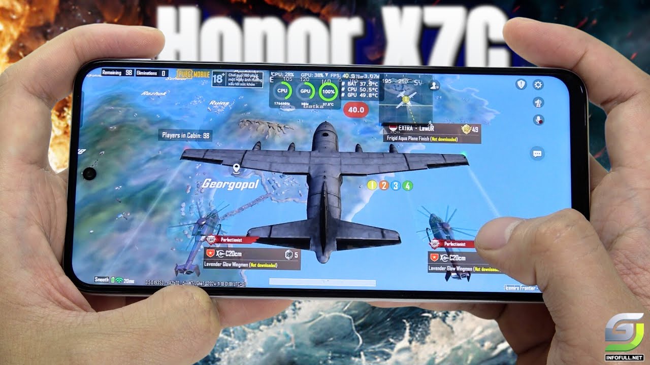 Honor X7c test game PUBG Mobile | Snapdragon 685