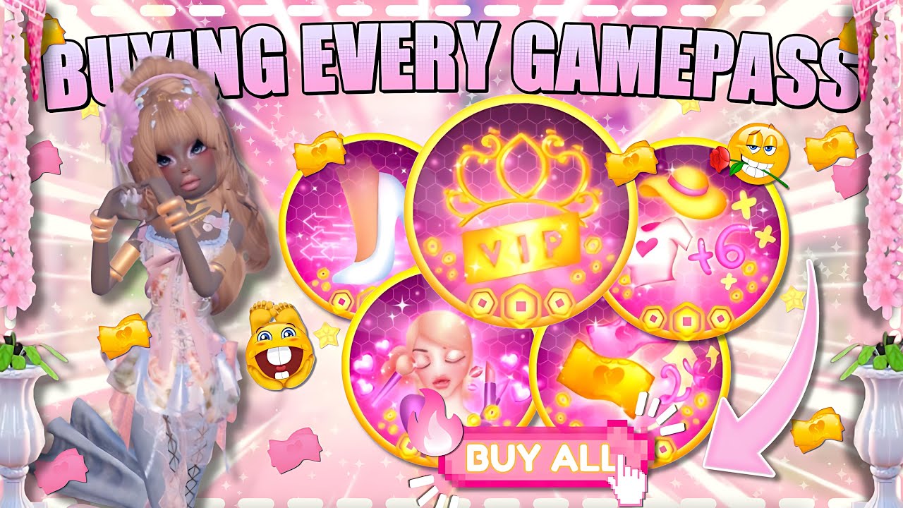 BUYING EVERY GAMEPASS IN DRESS TO IMPRESS I Roblox #roblox #dresstoimpress #dti