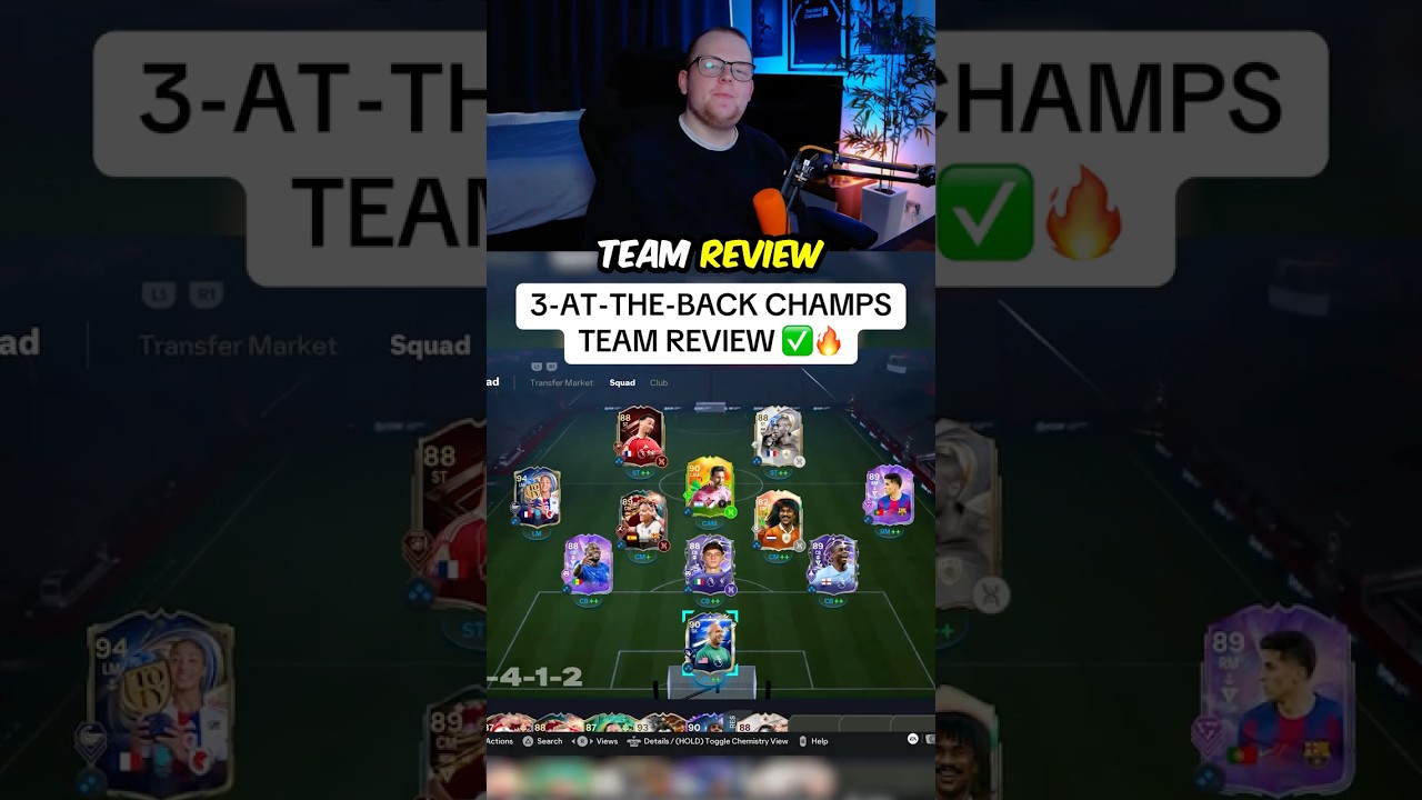 3-at-the-back Champs Team Review! ✅🔥 #fc26 #fifa #ultimateteam
