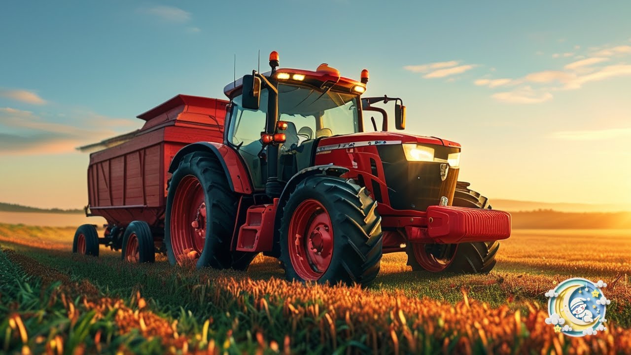 Traktori päivän aikana 🚜 | Lasten iltasatu | Tarina  | Finnish Bedtime Story for kids | Easy Finnish
