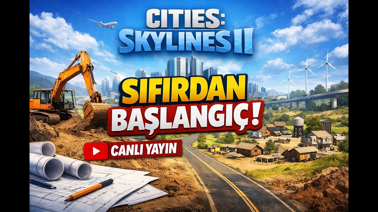 Cities Skylines 2 - Sıfırdan Başlıyoruz CANLI YAYIN #3