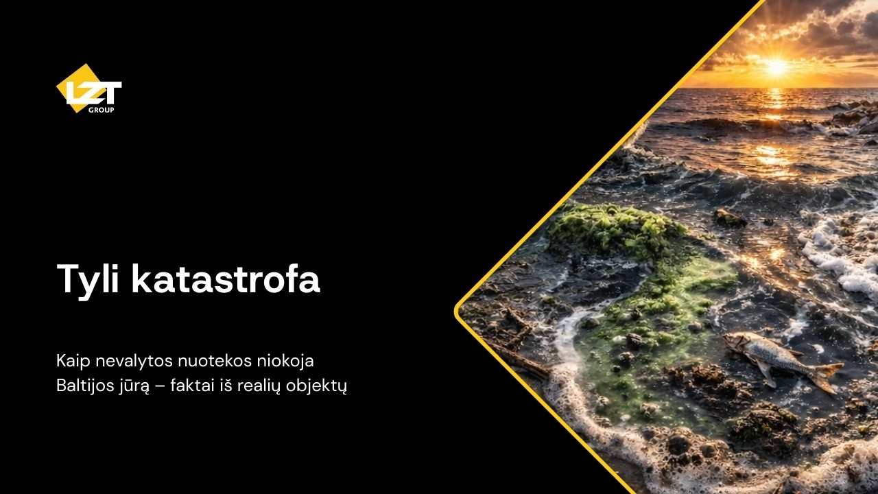 Tyli katastrofa: kaip nevalytos nuotekos niokoja Baltijos jūrą – faktai iš realių objektų