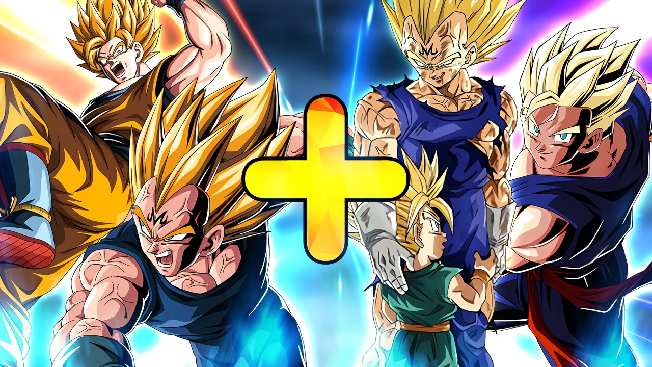 LR MAJIN VEGETA + SSJ2 GOKU + EZA INT MAJIN VEGETA + LR GOHAN + GOTEN & TRUNKS! (Dokkan Battle)