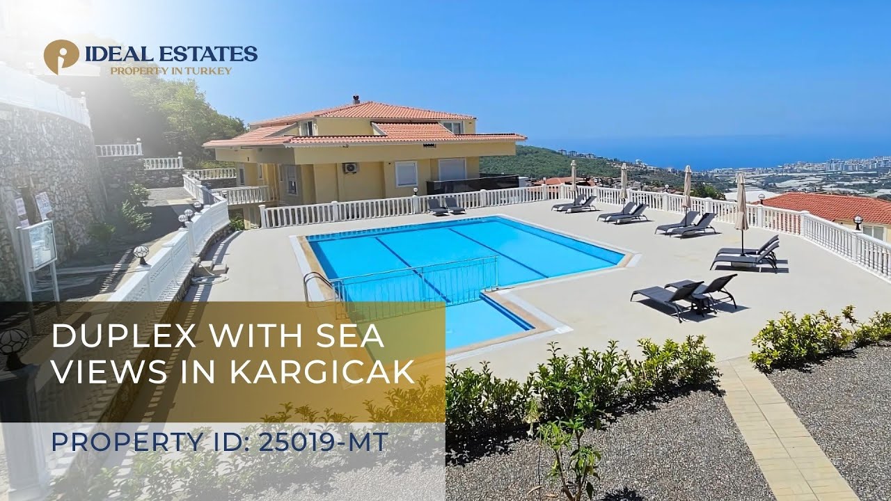 Stunning 3+1 Duplex with Sea Views in Kargıcak, Alanya. Resale. IDEAL ESTATES