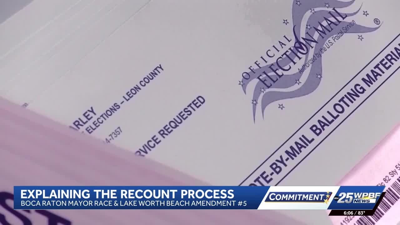 Palm Beach County prepares for recounts in Boca Raton and Lake Worth Beach elections