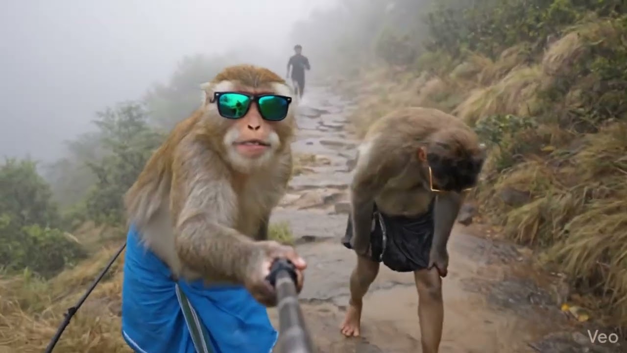 Kondarangi Malai payanam🤣 #KuranganVlogs #MonkeyTravel #JungleVlogger #WildLifeVlogs  