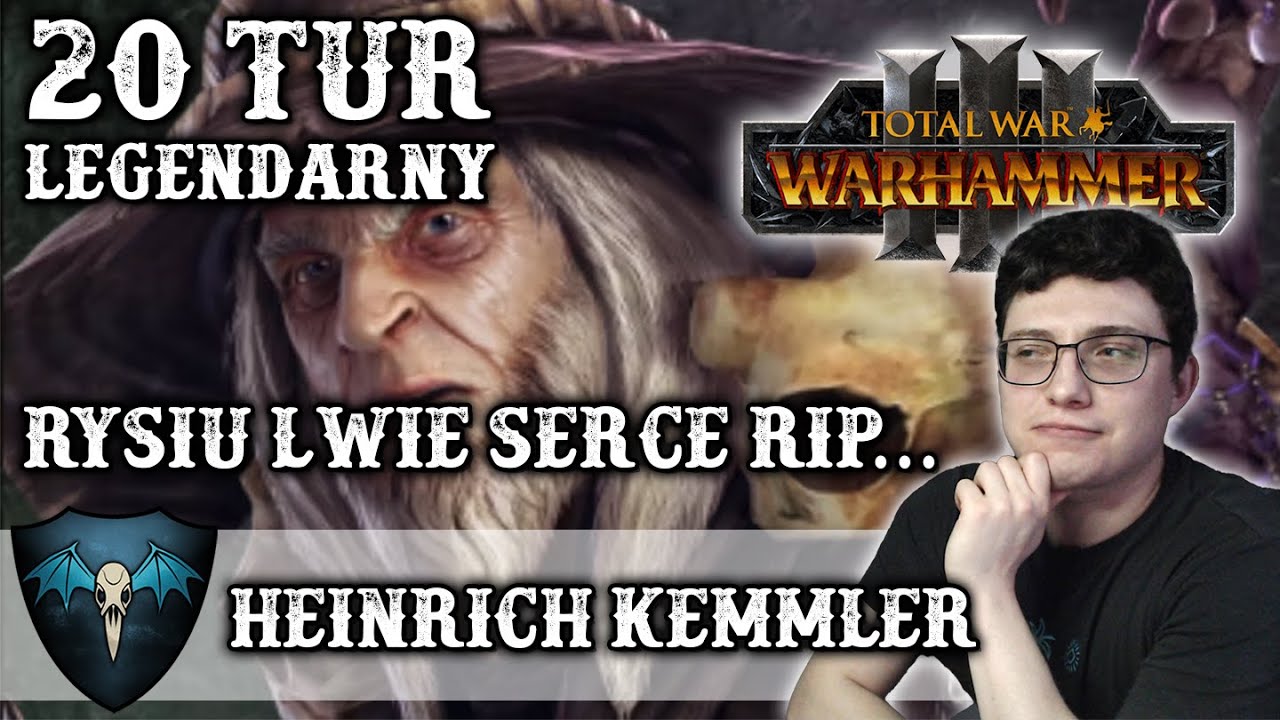 Legendarny Poziom 20 Pierwszych Tur Wampirzy Hrabiowie Heinrich Kemmler w Total War Warhammer 3 PL