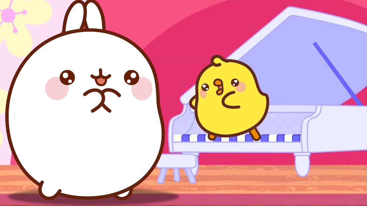 Molang And Piu Piu Playing Piano | Cartoons For Kids | Cartoon Crush