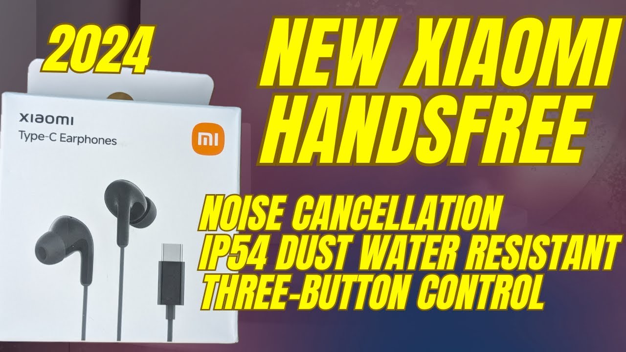 Xiaomi Type-C Earphones  - Noise Cancelling, IP54 Water Resistant Handsfree - Android, iPhone 15 16