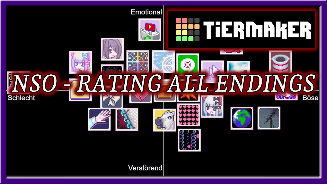 Alle Endings von Needy Streamer Overload mit Tiermaker bewerten ♦ Sagemort