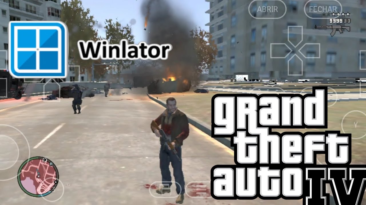 GTA4 winlator 10.0 (honkon) MOD MENU Gaming test