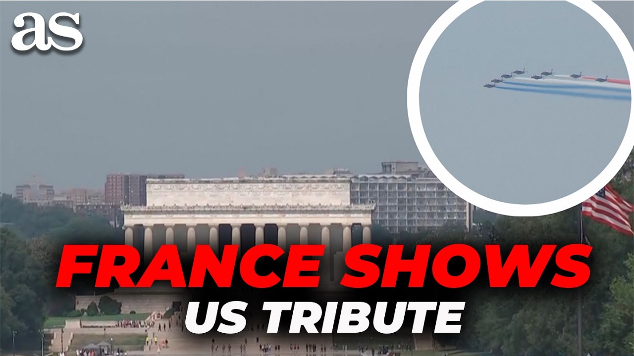 FRENCH JETS deliver BREATHTAKING FLYOVER for U.S. Independence Day in Washington, D.C